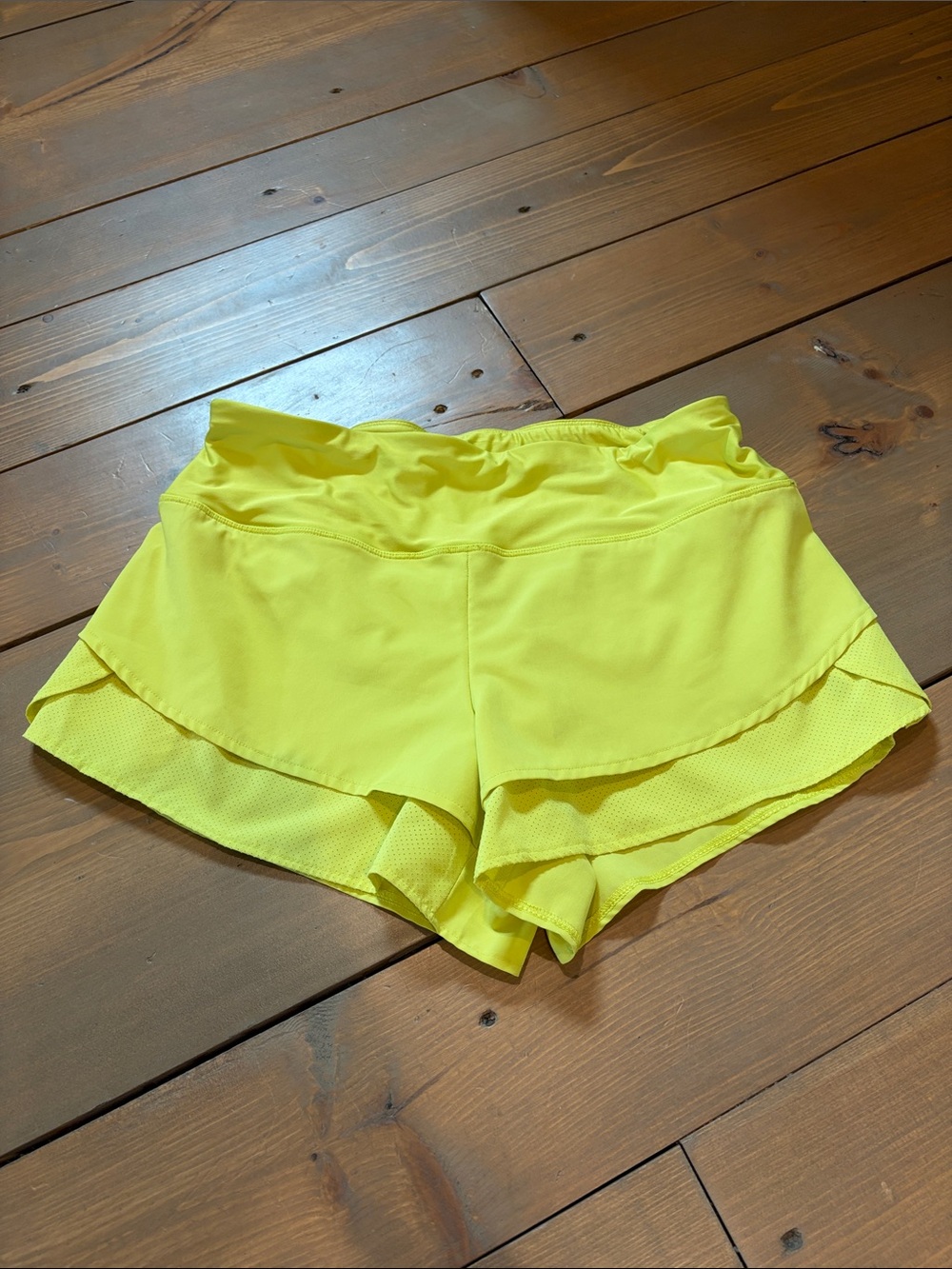 Spyder Women's Neon Yellow Athletic Shorts